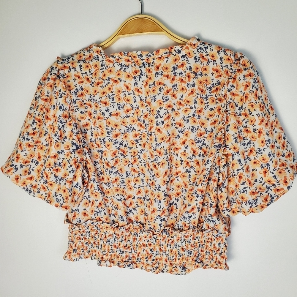 Dynamite Orange and White Crop Top - Picture 8 of 9